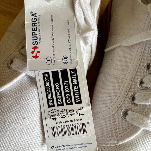 NWT Superga 2790 Platform Sneakers Rainbow Sole Sz 10 - Picture 8 of 10